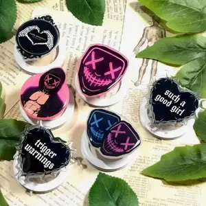 Dark Romance Kindle Grip, Such a Good Girl Gothic Heart Grip, Bookish Accessory, Booktok Gift, 360° Rotation Strong Magnetic Hold