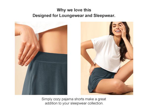 ODODOS 2-Pack Ultra-Soft Modal Lounge Shorts for Women – Lightweight & Breathable Sleepwear, 3" Inseam