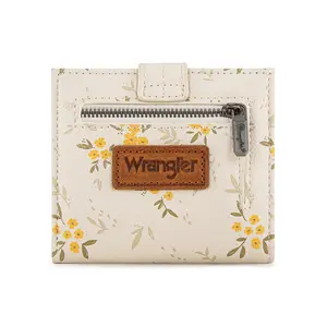 Wrangler Womens Small Wallet Bifold RFID Credit Card Holder with Multiple Credit Card Slots