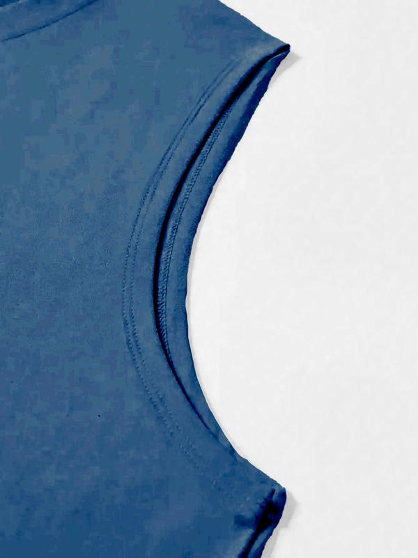 Men's Coconut Tree & Skull Print Tank Top, Loose Casual Soft Comfy Sleeveless Vest for Summer, Men's Top for Beach Vacation