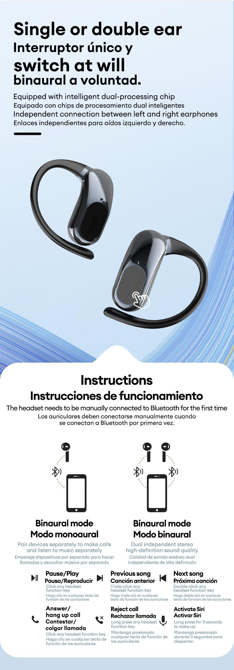 OpenAir Ultra Intelligent Bible Prayer Earphones, App-Based Prayer & Scripture Audio,Full-Color Touch Display Bluetooth Earbuds ，Dynamic Stereo Sound Earbuds with ENC Call Noise Canceling Mic