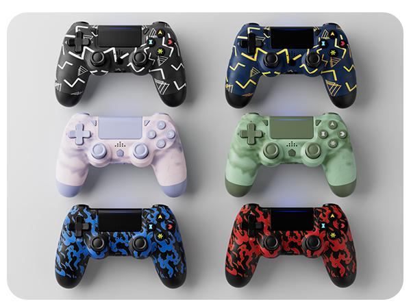 ISHAKO Wireless Game Controller for PS4 PS3 PC Android iOS, With Double Vibration, Motion sensing, Touchpad, Speaker, Type C, Pink PS414 ISHAKO Wireless Game Controller for PS4 PS3 PC Android iOS, With Double Vibration, Motion sensing, Touchpad, Speaker, Type C, Pink PS414