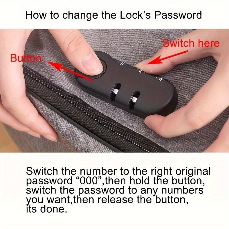 Portable Multi-Layer Document Storage Bag with Password Lock for Office and Travel Use