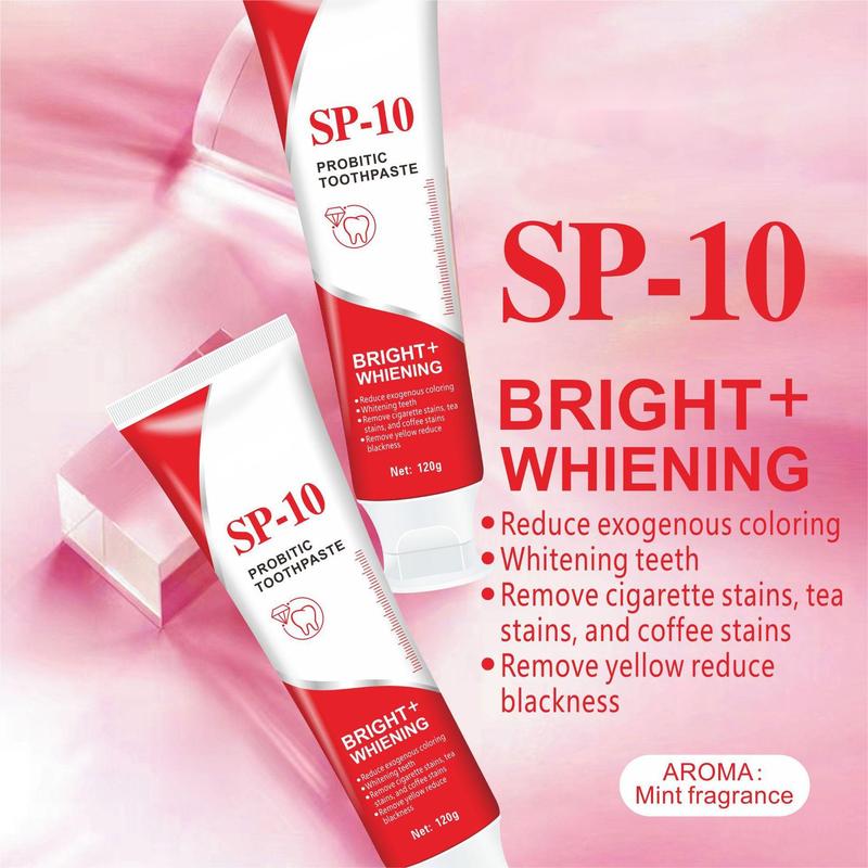 3 PCS SP-10 Ultra Whitening Deep Cleaning Care,Probiotic Toothpaste,Teeth Whitening Paste Fresh Breath