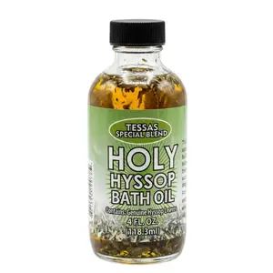 Holy Hyssop Bath Oil (4oz) – Traditional Purification &amp; Defense Blend