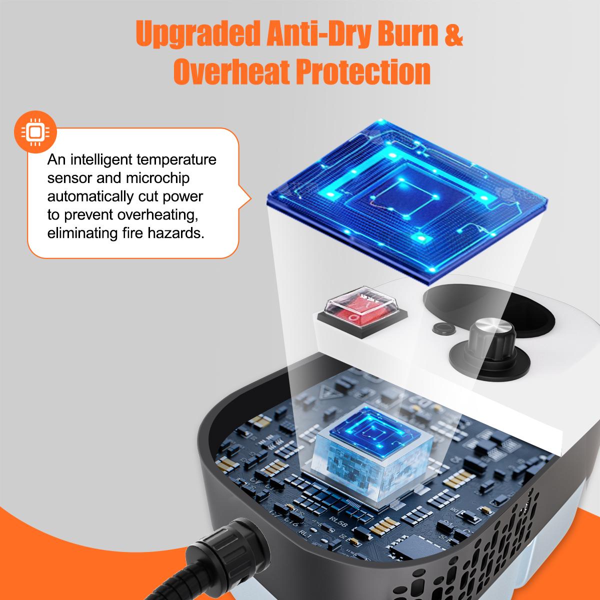 2500W steam cleaner, car steam cleaner, handheld high-temperature and high-pressure steam cleaner, car detailing steam cleaner, comes with 20 accessories, suitable for cars, kitchens, and bathrooms.