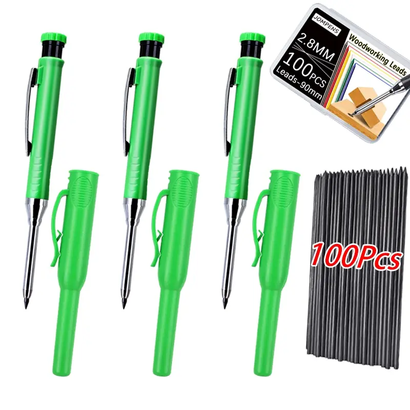 7pcs/set new creative high-quality 2.8mm woodworking set, equipped with large capacity 2B lead core for deep hole marking and drawing, office marking, meeting the needs of all engineers Woodworking Tools Tool Kit