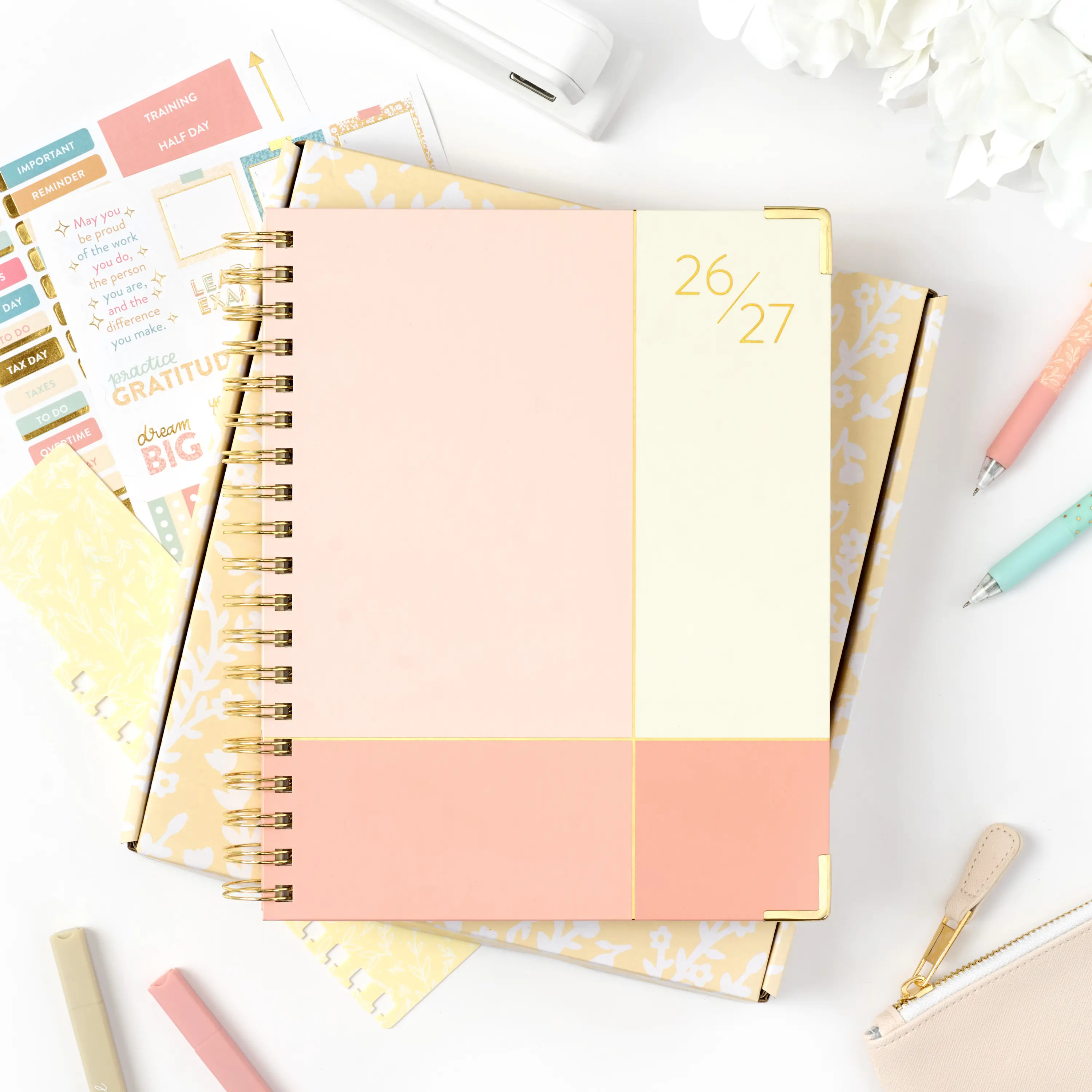 2026 - 2027 Work Planner (Pink)
