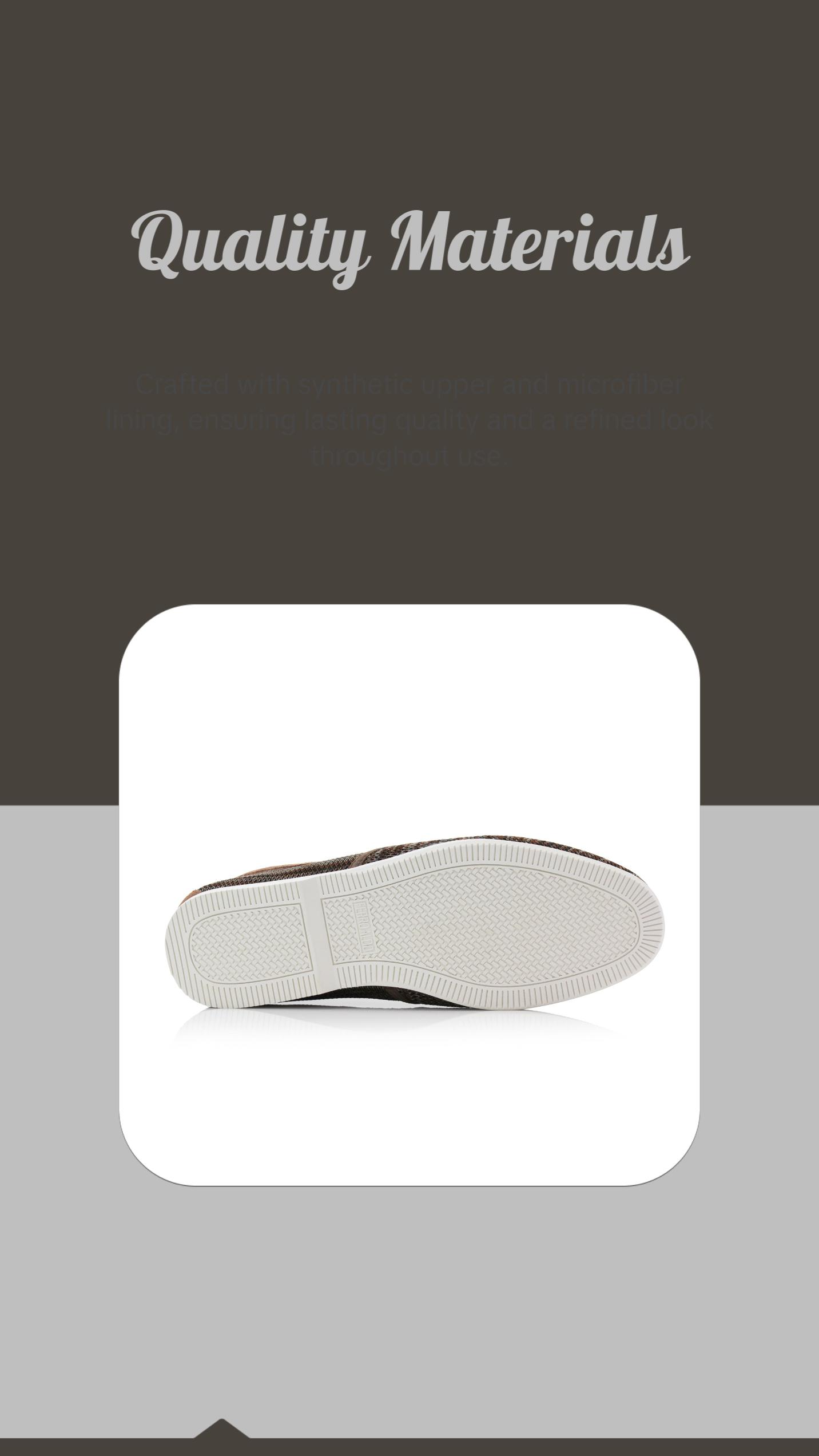 Ferro Aldo Jiro woven casual loafers, in heather Brown, Men's Size 6.5 - 13