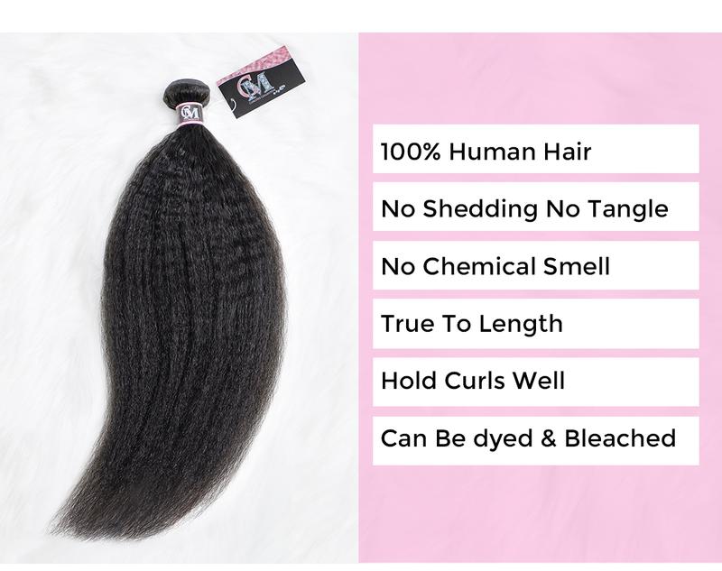 CurlyMe Natural Black 3/4Pcs Double Weft Virgin Human Hair Bundles Soft And Healthy--Kinky Straight & Water Wave & Deep Wave #TikTokShopBlackFriday