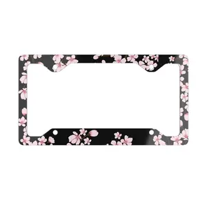 Ultra Slim Cherry Blossom License Plate Frame Car Accessories Gift For Her New Car Gifts Unique Gift for New Drivers Car Decor For Women
