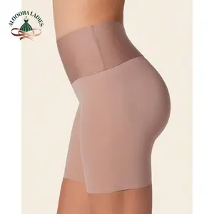 Stay-In-Place Seamless Shapewear Shorts High Waist Basic Korean Minimalist Plain Polyamides Anti-Slip Grip Technology Halloween Christmas New Year 2026
