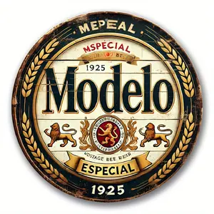 Interior wall decor Garden supplies Weatherproof art metal tin 2D Flat Retro metal wall art decor Vintage style signs Interior wall decor Garage Vintage Home Decor