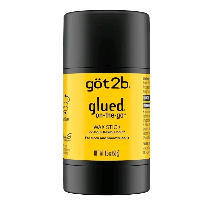 Got2b Glued On-The-Go Wax Stick 1.8oz for Sleek and Slick Styles Controls Frizz Without Crunch 72-Hour Flexible Hold