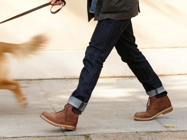 Bruno Marc [HighShield-1] Men's Slip-Resistant Cuban Heel Round Toe Lace-Up Boots Splash-Resistant Upper Textured Outsole Breathable Lining Optimal Comfort Walking Shoes