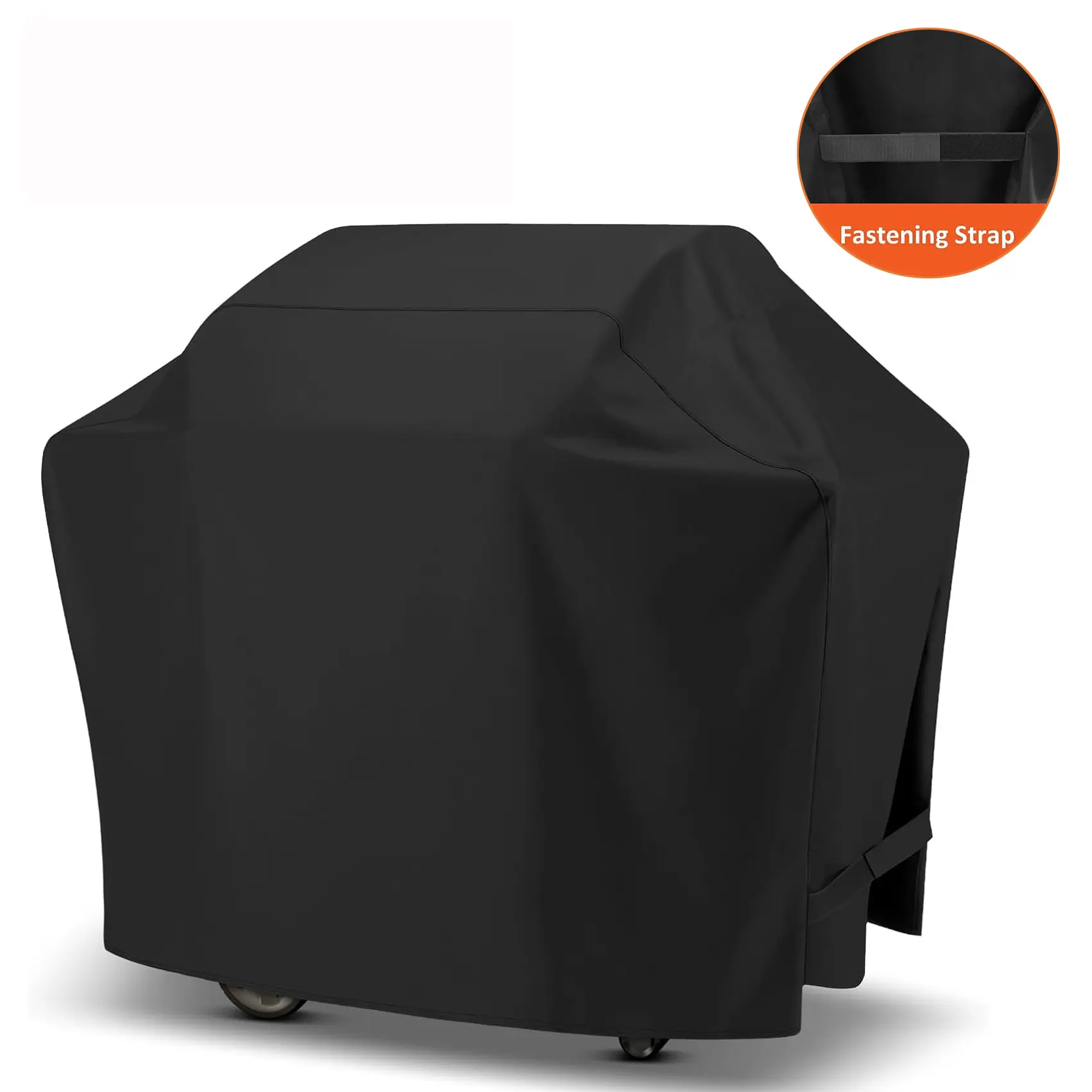 Grill Cover, Heavy Duty BBQ Gas Grill Cover for Outdoor Grill, Waterproof, Weather Resistant, Anti-UV, Rip-Proof, Fade Resistant Barbecue Cover and Fastening Strap Straps for Most Grills