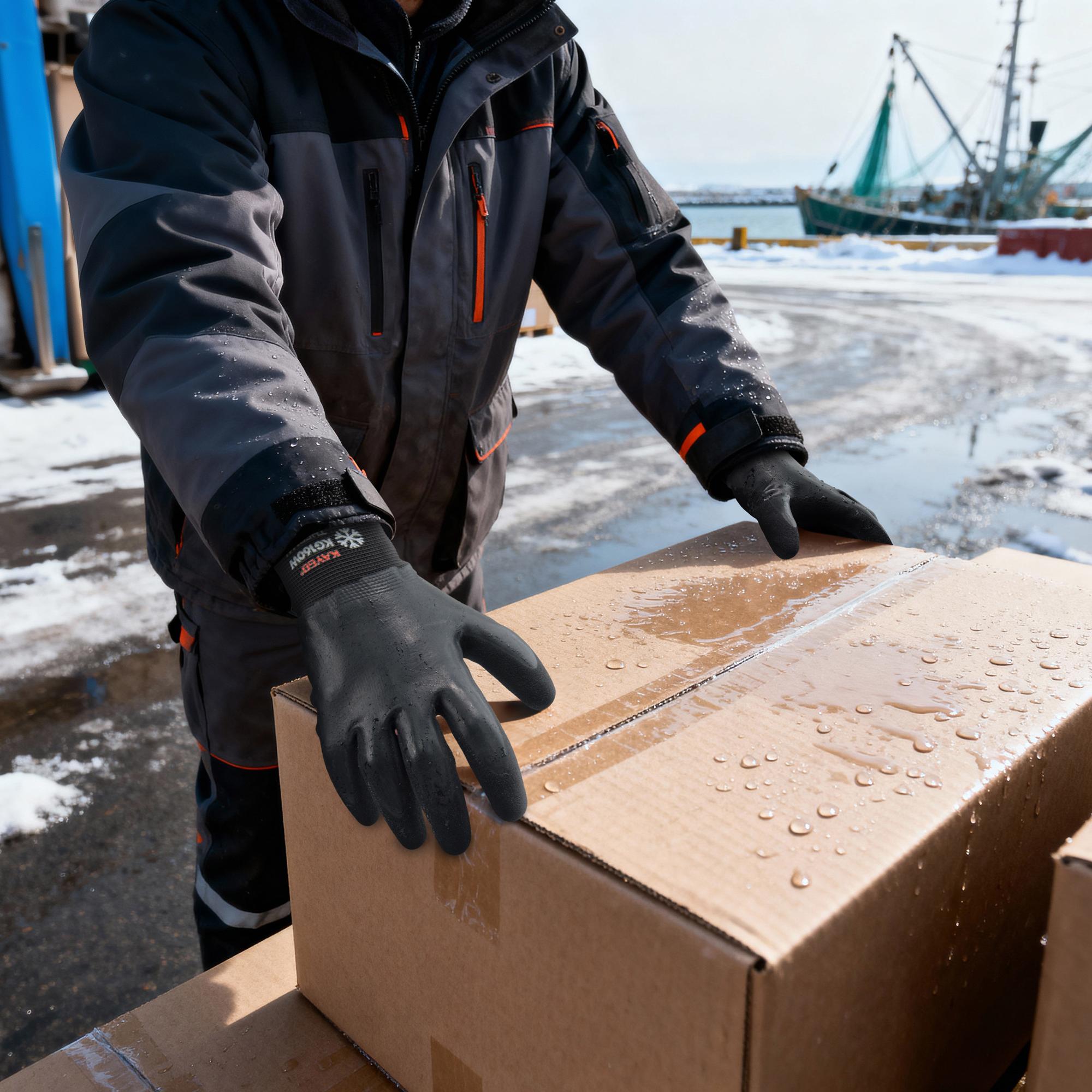 KAYGO KG160W Multi-Scene Non-Slip Winter Gloves (0°C~-5°C)｜For Work, Home Tasks, Camping, Snow Shoveling & Commuting｜Designed for Workers, Drivers, Campers & Commuters ｜Wrist Area Not Waterproof(No Touchscreen)