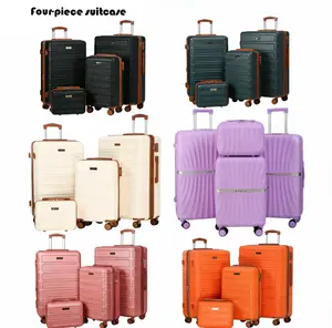4 Piece Luggage Set with TSA Lock, Swivel Wheels  High Quality ABS Construction, Compact Design & Easy to Operate(13"/20"/26"/28")