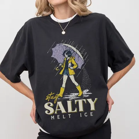 Women's Seamless Short-Sleeve Round Neck Fitted Solid Cotton Soft Smooth T-Shirt - Melted Ice Cream Graphic, Pro Immigration Protest, Social Justice, 3XL, All Seasons Casual Top