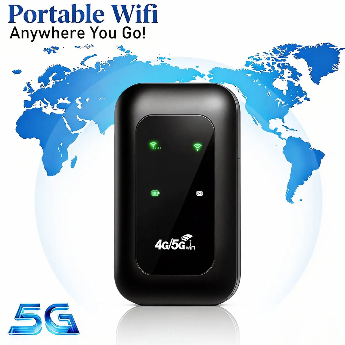 4G Portable WiFi Hotspot,5G LTE Mobile Hotspot,150Mbps High Speed,Supports 10+ Devices,Mobile Hotspot Device for Travel,Business,RV,Cruise,Travel Router, Wireless WiFi Hotspot, Portable Internet Hotspot, WiFi Pocket