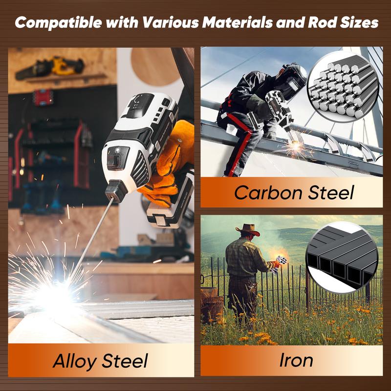 [ Valentine's Day gifts ] Saker 110V Portable Welder with IGBT Inverter Variable Current Regulation, 20-120 Amps Output, Compact & Lightweight, Ideal for DIY & Professional Use, Best Gifts Springtok