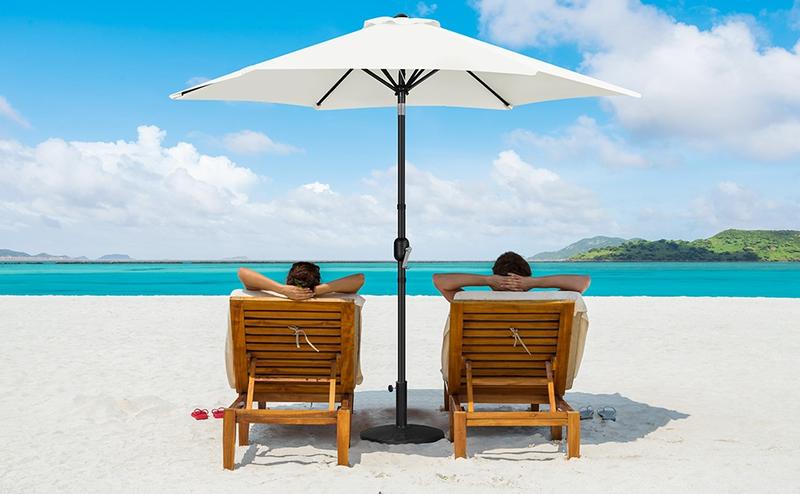 【On Sale】 Yaheetech 7.5/9/10FT Patio Umbrella w/ Push Button Tilt and Crank, Outdoor Garden Table Umbrella for Garden, Deck, Backyard, Pool, Beach 【On Sale】 Yaheetech 7.5/9/10FT Patio Umbrella w/ Push Button Tilt and Crank, Outdoor Garden Table Umbrella for Garden, Deck, Backyard, Pool, Beach