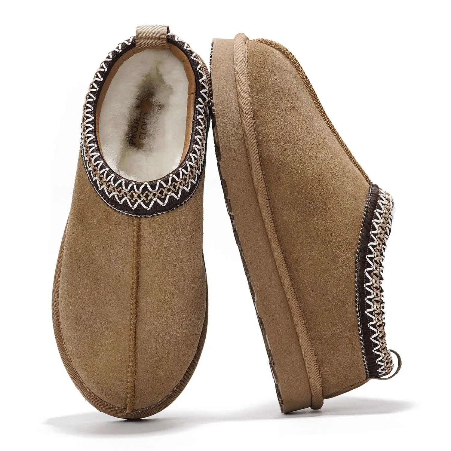 Project Cloud Women's Genuine Australian Sheepskin Leather Slippers | Walking Shoes Footwear | Memory Foam Insole | Non-Slip – Nerita