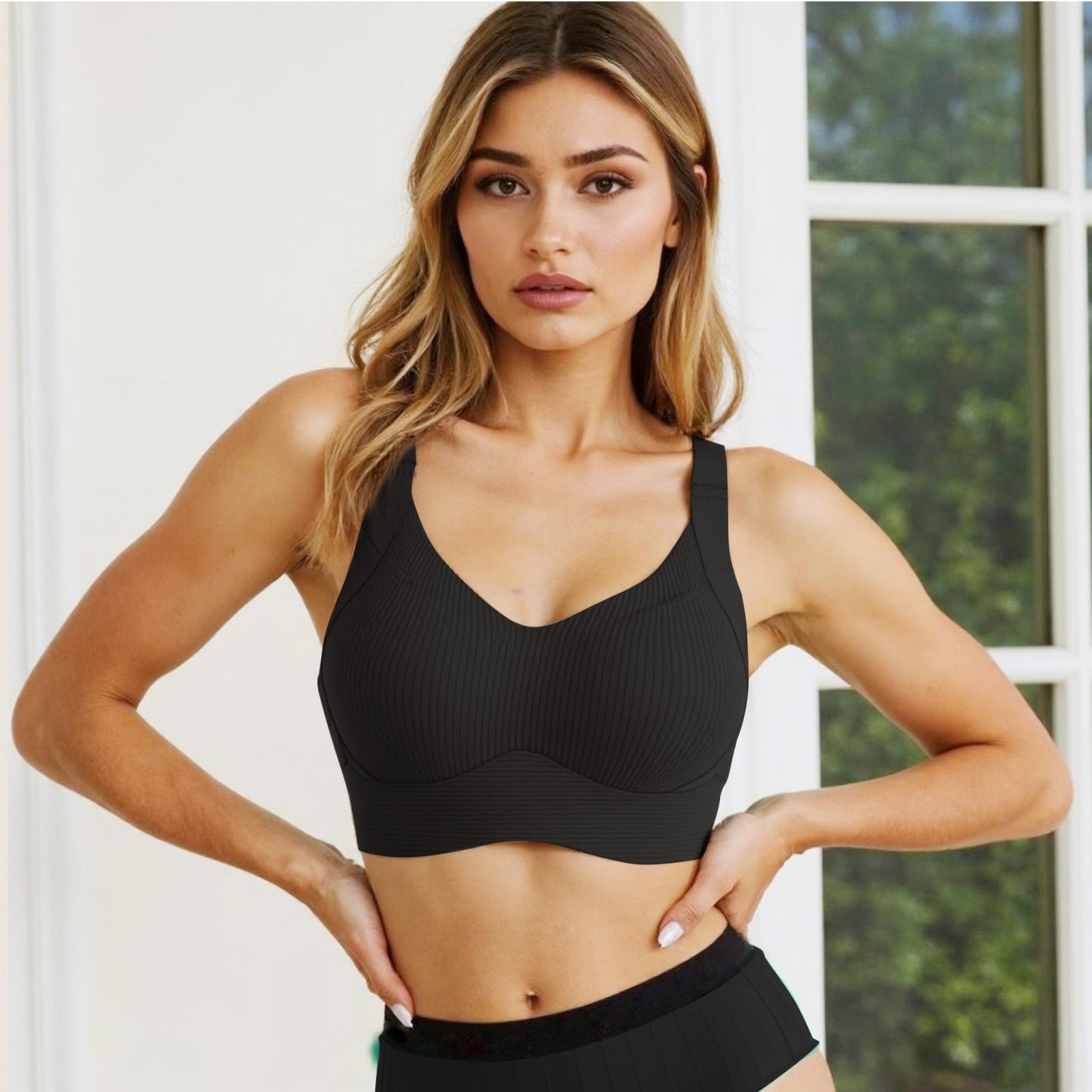 3/4/5/6 Pieces Women’s Solid Color Wireless Bra — Comfortable, Breathable, Elegant, Seamless Push-Up Bra; Women’s Underwear; Soft Underwear for All Seasons; Bras for Women