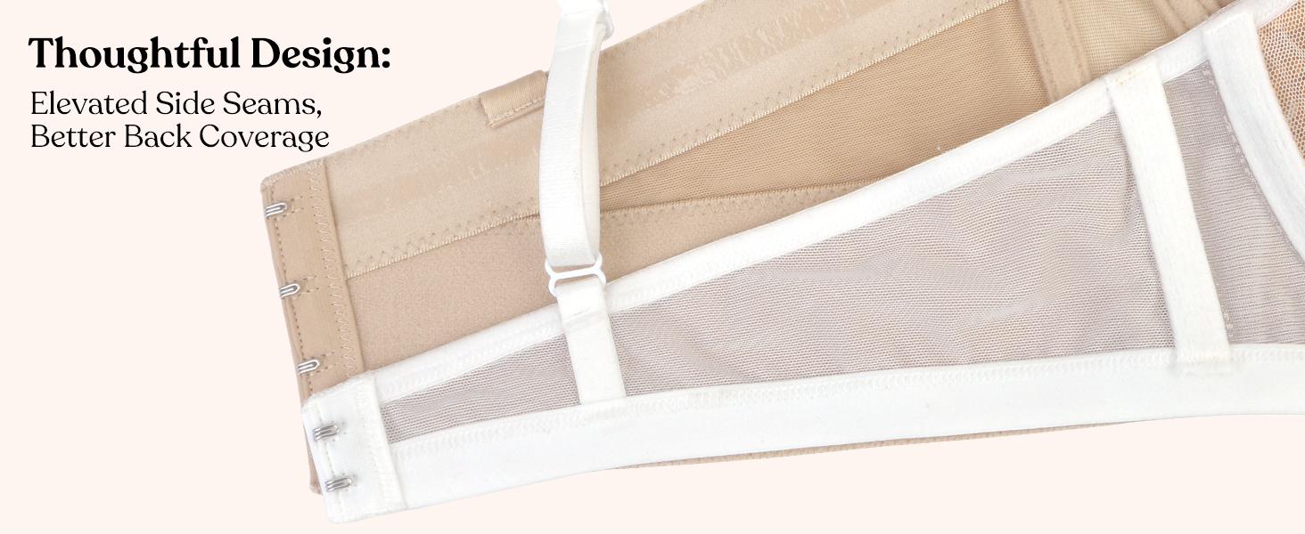 HSIA Blossom Daisy Lightlined Strapless Plus Size Supportive Grippy Longline Half Cup Women's Full Bust and Full Figure Corset Bra SpringStatements HSIA Blossom Daisy Lightlined Strapless Plus Size Supportive Grippy Longline Half Cup Women's Full Bust and Full Figure Corset Bra SpringStatements