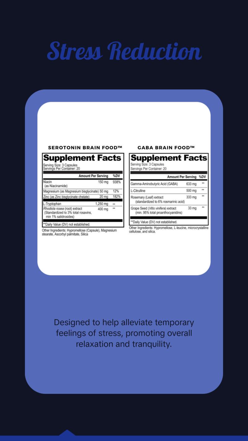 Mood & Stress-Relief Supplement - The ultimate stack designed to support a calm mind