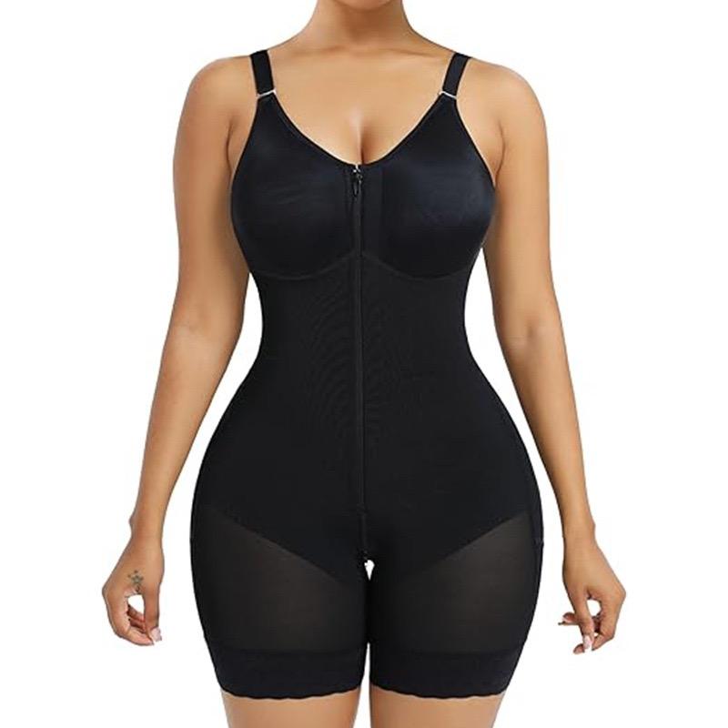 2 Piece Fajas Colombianas shapewear Tummy Control Butt Lifter Shaper with Zipper Crotch detachable shoulder strap SpringStatements