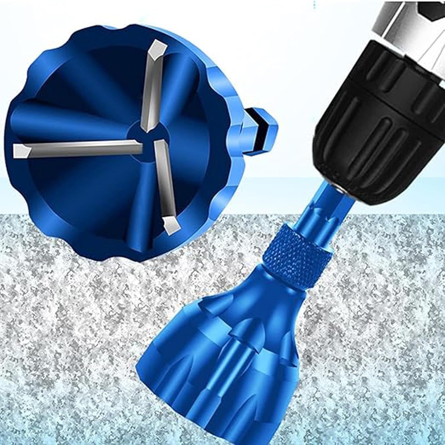 VAYWET Deburring External Chamfer Tool with Tungsten Carbide Blade, Deburring Drill Bit Attachment, Remove Burrs for Copper Steel Aluminum, Bolt Thread Repair Tool Quick Release 1/4" Hex Shank 1/8"-3/4" (3mm-19mm)  uitable for Drill Drivers Hardware Tools