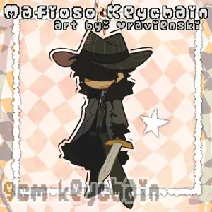 Forsaken: Mafioso Keychain, Mafioso acrylic charm