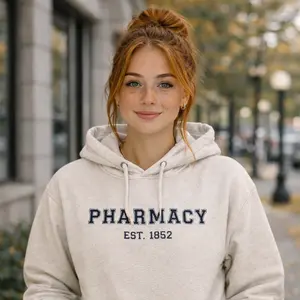 Pharmacy Hoodie | Pharmacist & Pharmacy Tech Sweatshirt | Pharmacy School Graduation Gift | Vintage Pharmacy College Pullover Shirt