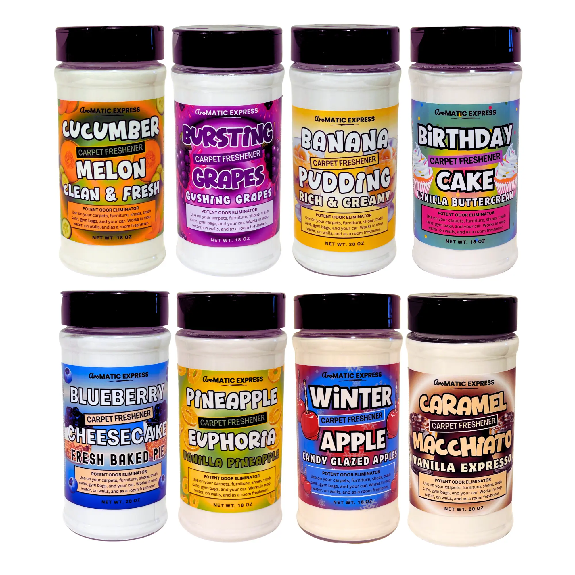 18oz Strong Scented Carpet Freshener Odor Eliminator Pet Safe Non-Toxic Deodorizing Powder Odor Neutralizer Household Cleaner