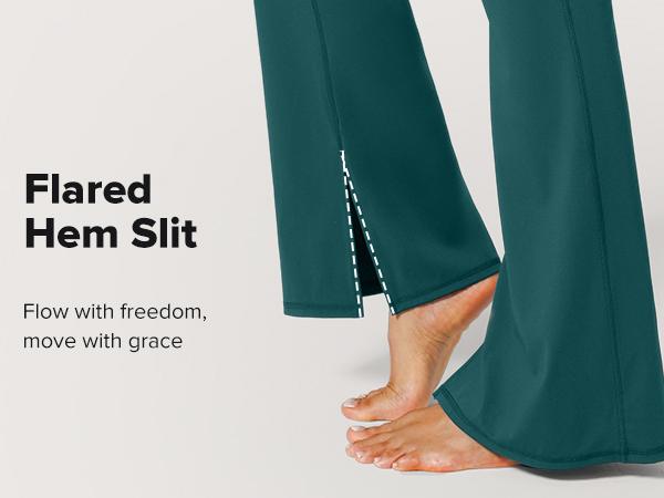 BRXL【Discount for live】High Waist Flare Leggings for Women with Pockets 30" No Front Seam Bootcut Bell Bottom Yoga Pants Gym Workout Lounge-brxl-2