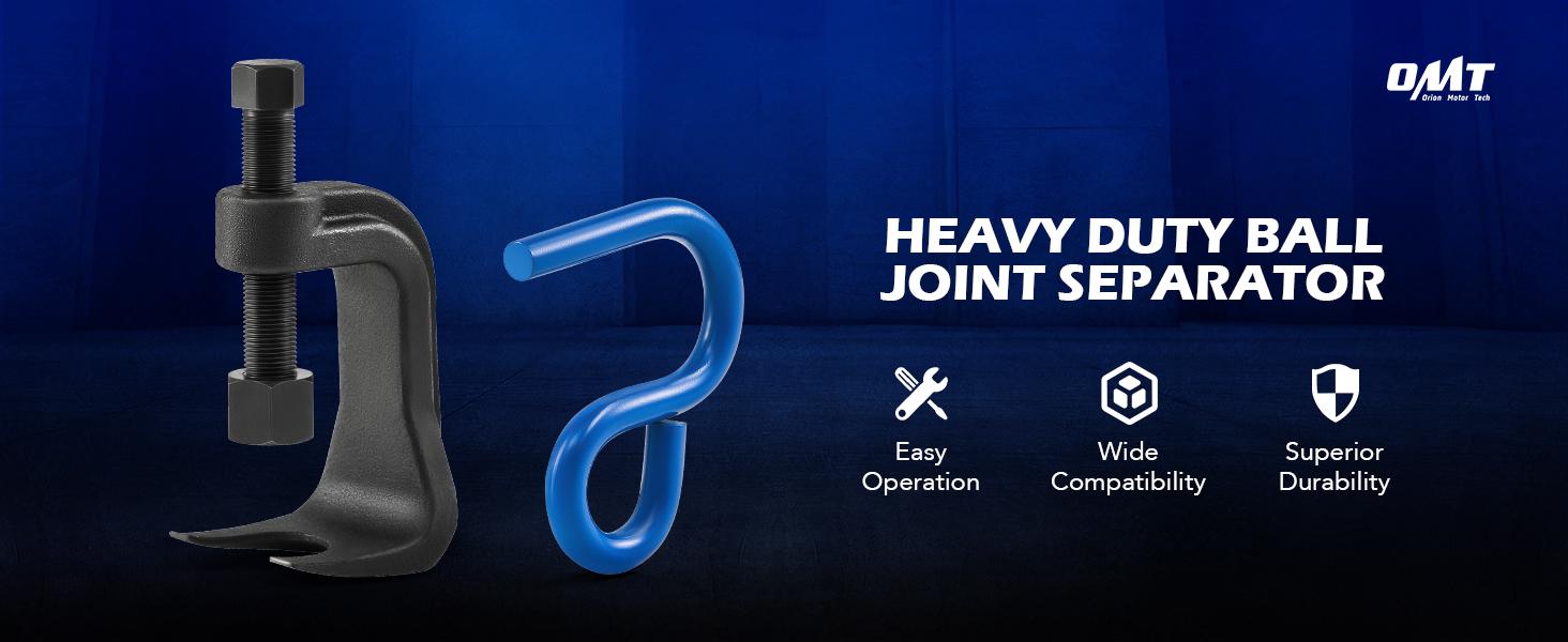 Orion Motor Tech Ball Joint Separator, Universal Ball Joint Puller with Lower Control Arm Prying Tool Compatible with Ford Lincoln Mercury, blue 2-3/8 in. Lower Ball Joint Removal Tool for Car Truck SUV, Limited Time Deal