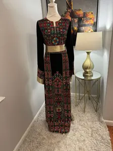 Rahma Thobe - Women's Embrodiered Dress, Arabic Dress, Ceremony Dress, Modest, Maxi - Eid, Ramadan, Gifts for Her