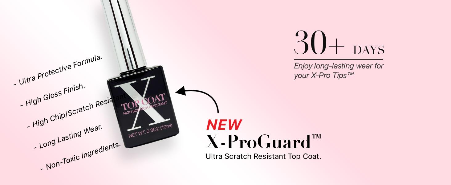 SXC Cosmetics X-Pro Tips French Tip Press On Nails - French Black Edition Starter Kit