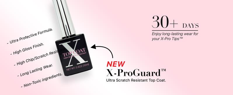 SXC Cosmetics X-Pro Tips French Tip Press On Nails - French Black Edition Starter Kit