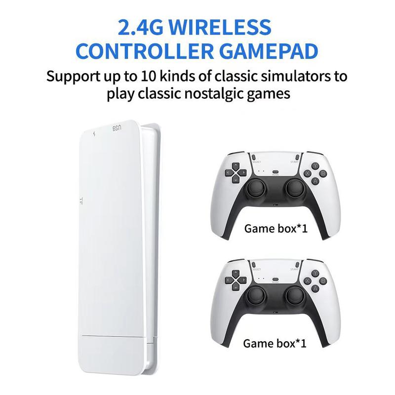 M15 Game Stick Mini TV Handheld Game Console 2.4G Wireless 20000+ Games 128G Storage 30000+ Retro Games HD Output Two-player for PS1