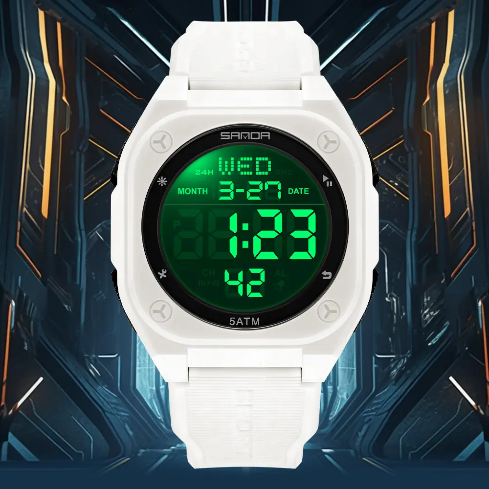 Versatile Luminous Digital Wristwatch – Waterproof construction, multifunctional features, comfortable silicone strap with effortless adjustment. A versatile style complementing any attire, making it the nice unisex gift.