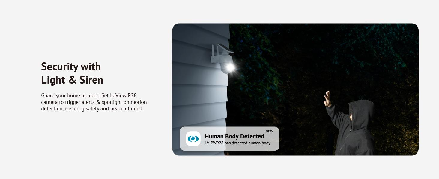 LaView 2K 3MP Solar Security Cameras Wireless Outdoor, Cameras for Home Security, 360° Pan & Tilt Home Security Cameras, IP65 Outdoor Camera, Color Night Vision, Two-Way Audio, Compatible with Alexa