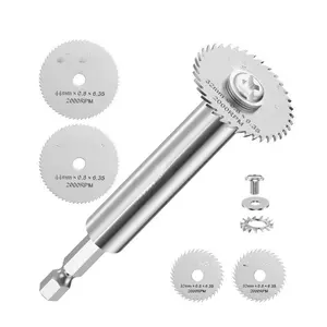 PVC Pipe Inside Cutter with 4 Saw Blades, 1/4" Hex Shank, 1-1/4" & 1-3/4" Or Larger Diameter, Inside PVC Cutter Tool, PVC Inside Pipe Cutter for PVC Pipe Cutter Tool, Inside PVC Pipe Cutter