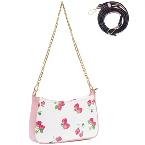 Cute Prints Small Shoulder Bag Crossbody Purse with Double Straps for Women Girls
