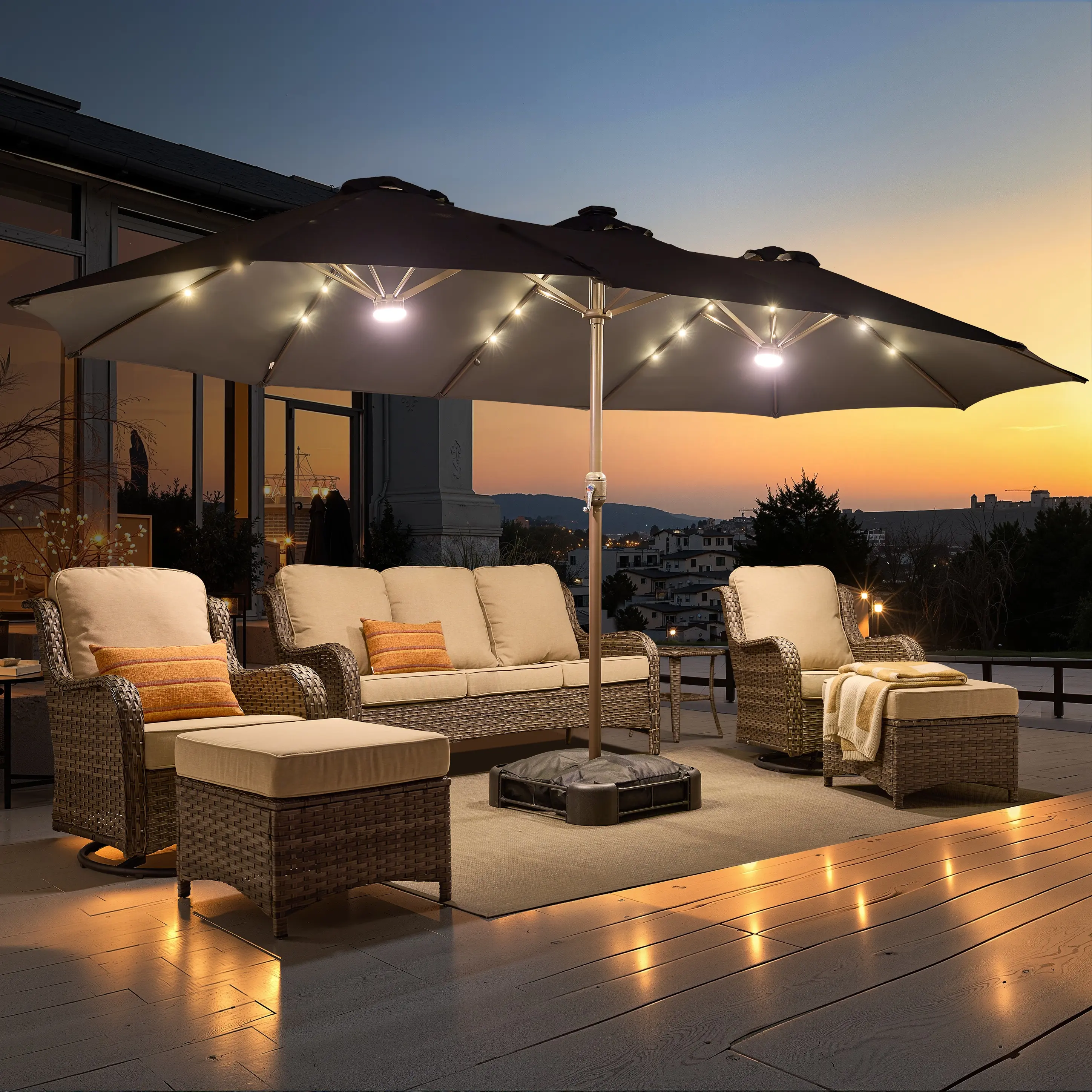 Dark Gray | Warm Light Umbrella