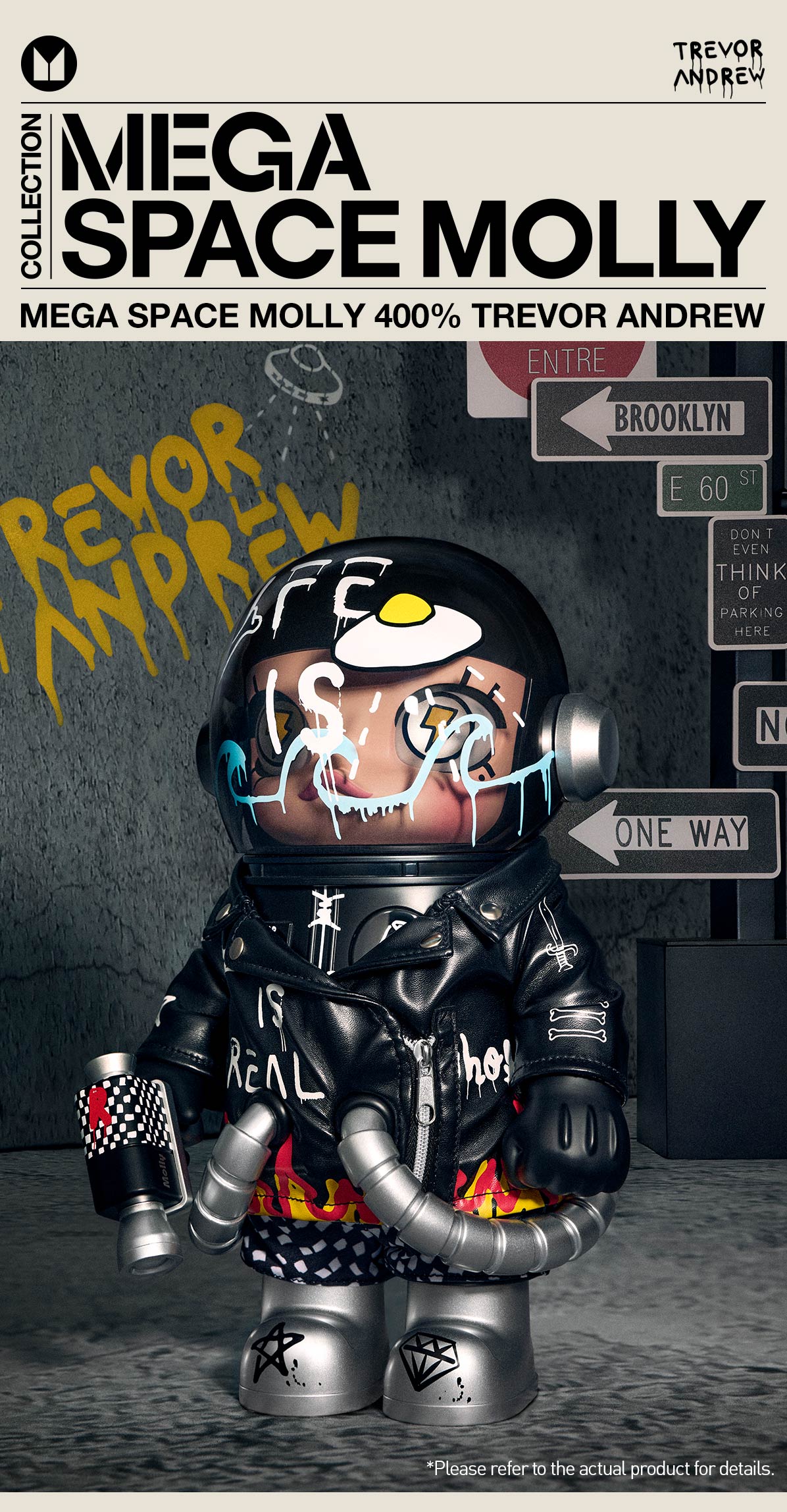 POP MART MEGA SPACE MOLLY 400% Trevor Andrew