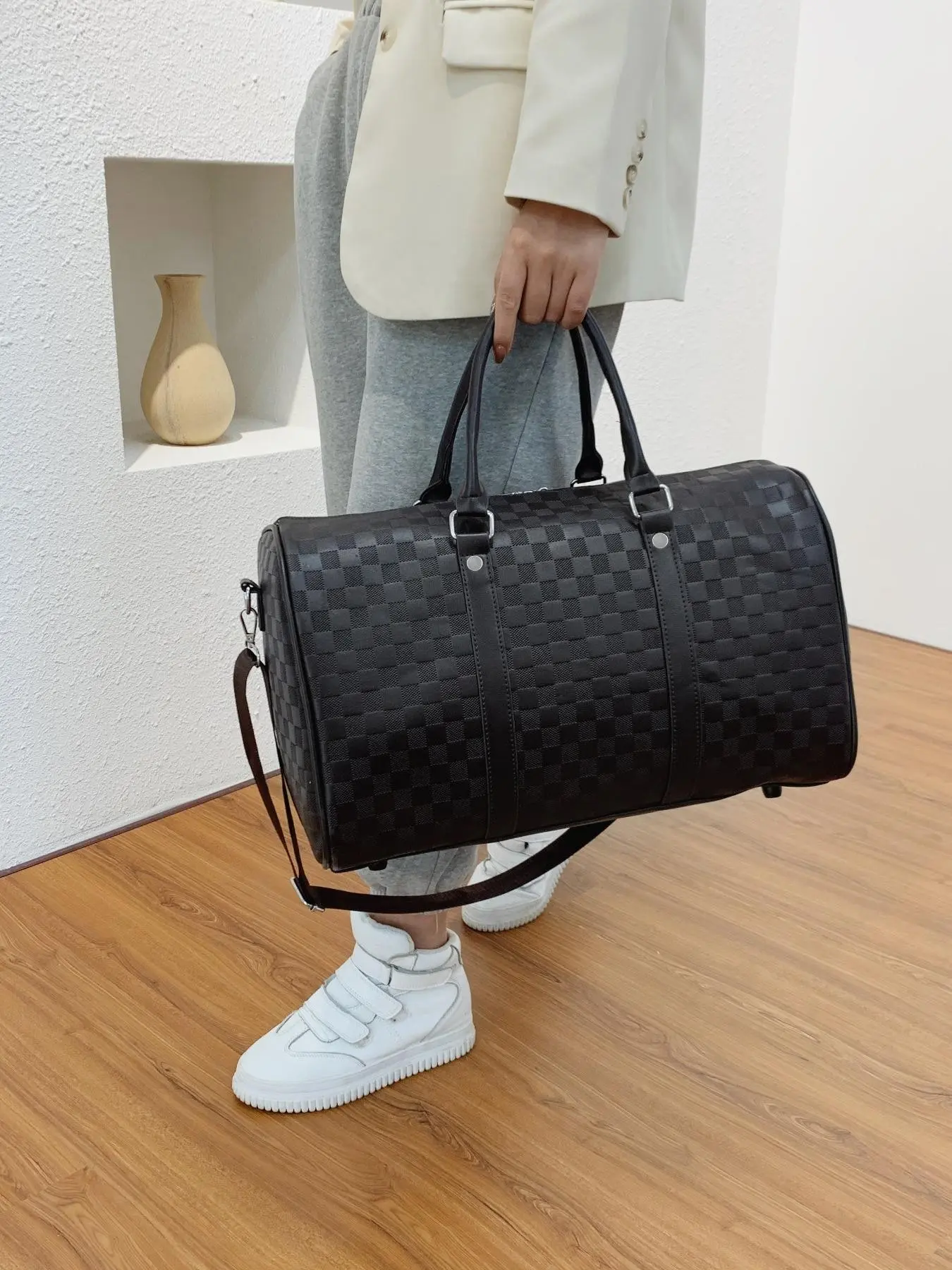 Travel Tote Bag, Simple Versatile Commuter New Multifunctional Handbag, Large Capacity Short Trip Business Travel Bag, Lightweight Student Duffel Bag, Duffle Weekender, Duffle Bags, Multifunctional Travel Duffels, Bag For Travel