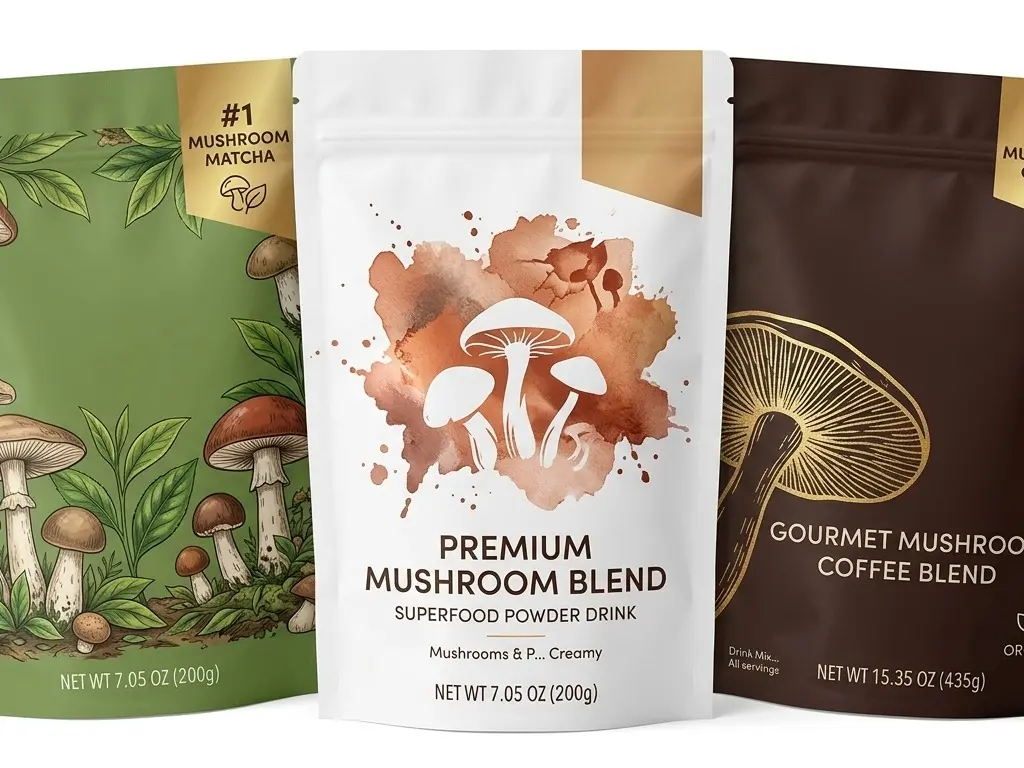 Premium Mushroom Matcha, Medium Coffee & Superfood Creamer Ultimate Energy Bundle -6 Adaptogenic Mushrooms & Probiotics for Energy, Focus, Digestion - 30 Servings-3 Pack