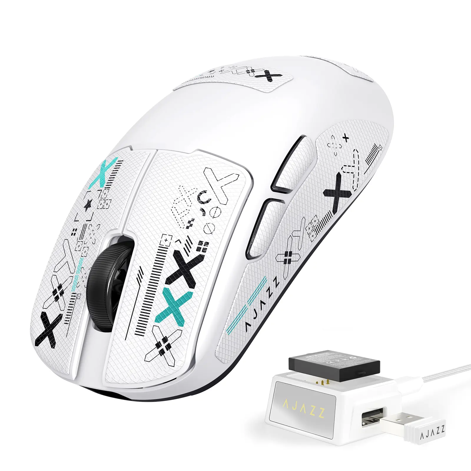 AJ159V2MC Wireless Gaming Mouse with Anti-slip Sticker